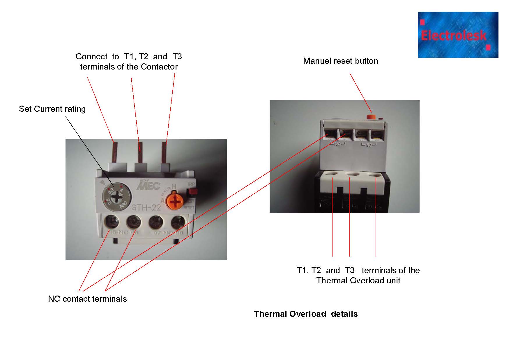 Wiring of DOL Starters-1 Phase and 3 Phase- DIY DOL Starter Wiring